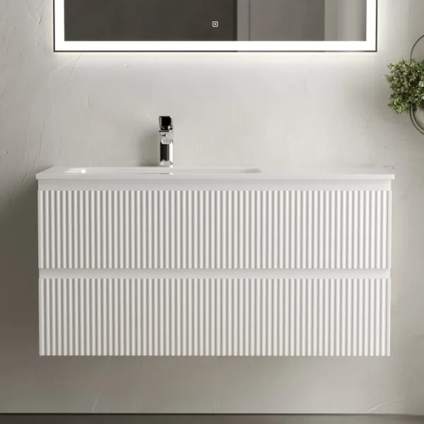 Тумба с раковиной Sancos Snob R 100 см, L, bianco Sancos — Оригинал