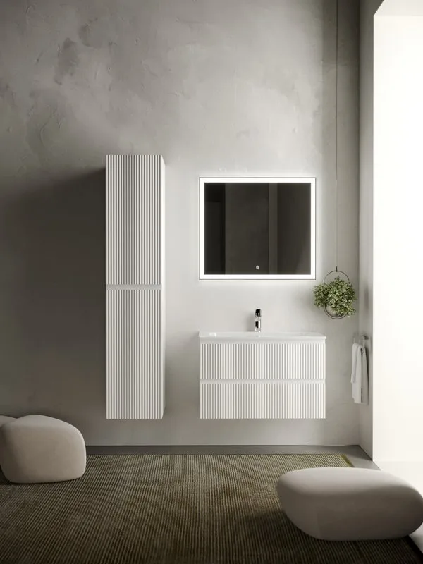 Тумба под раковину Sancos Snob R 80 подвесная Bianco (белый), SNR80W Sancos — официальный сайт