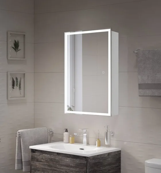 Зеркало-шкаф BelBagno 50x80 с подсветкой Sancos — Оригинал