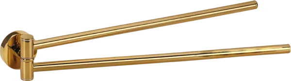 Полотенцедержатель Bemeta Brilo 161204190 двойной, поворотный, gold polished Sancos — Оригинал
