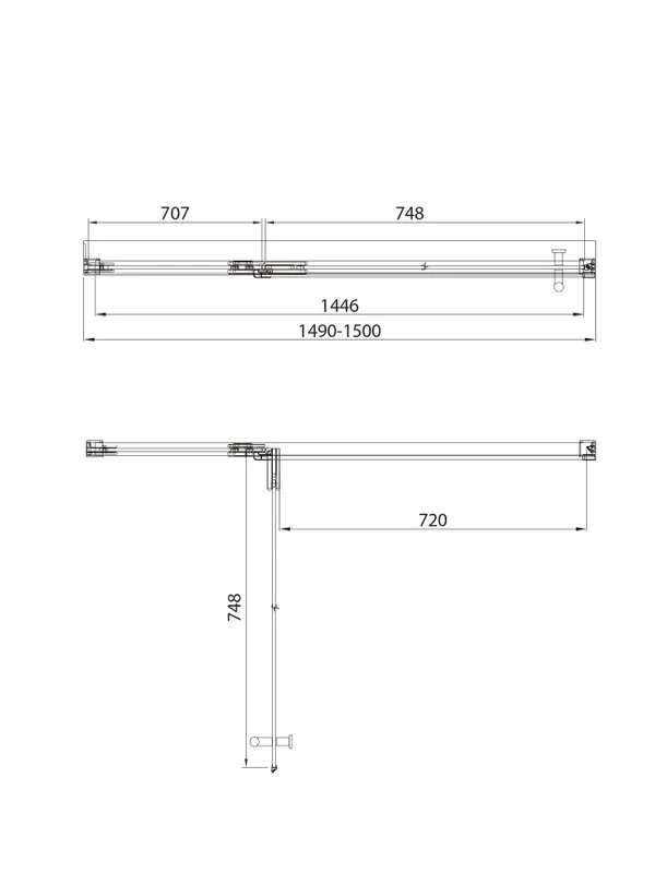 Душевая дверь в нишу Veconi Premium Alassio GR 150x200, профиль брашированный графит, стекло прозрач Sancos — официальный сайт
