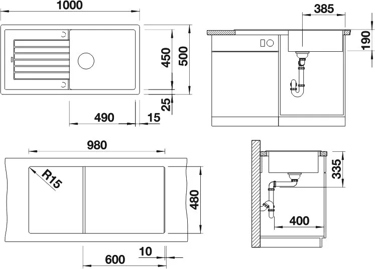 Мойка кухонная Blanco Zia XL 6S 517577 кофе Sancos — официальный сайт