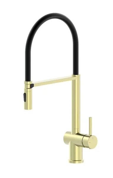 Смеситель для кухни Wonzon & Woghand WW-88438003-BG с гибким изливом, брашированное золото Sancos — Оригинал