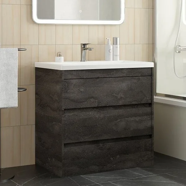 Тумба под раковину без столешницы Art&Max Family-M 75 напольная, iron stone Sancos — Оригинал