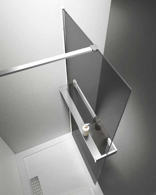 Душевая перегородка Vincea Walk-in HR VSW-4HR800CG 80 см, профиль глянцевый хром, стекло тонированно Sancos — официальный сайт