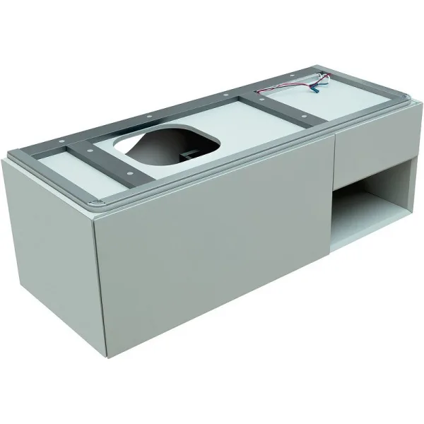 Тумба под раковину без столешницы Allen Brau Infinity 120 1+1 L подвесная, папирус матовый Sancos — Оригинал