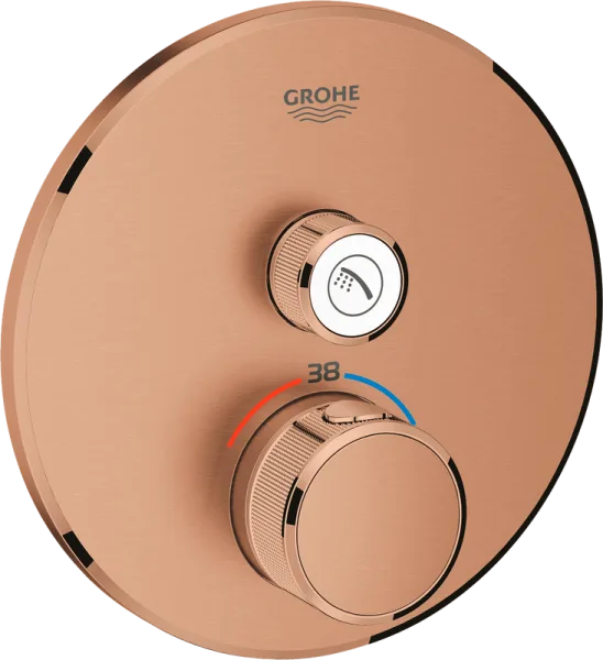 Термостатический смеситель встраиваемый Grohe Grohtherm SmartControl 29118DL0 для душа, теплый закат Sancos — Оригинал
