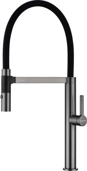 Смеситель для кухни Paulmark Leader Le214101-B с гибким изливом, беретта Sancos — Оригинал