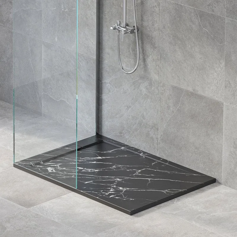 Поддон для душа RGW Stone Tray STL MB 100x80, черный мрамор Sancos — официальный сайт
