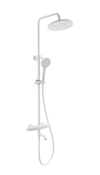 Душевая стойка Wonzon & Woghand CAPSULE WW-B3031-A1-MW, матовая белая Sancos — Оригинал