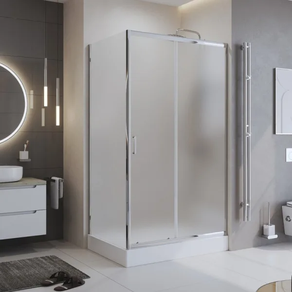Душевой уголок BelBagno Uno 195 AH 1 120/90 P Cr профиль хром, стекло punto Sancos — Оригинал