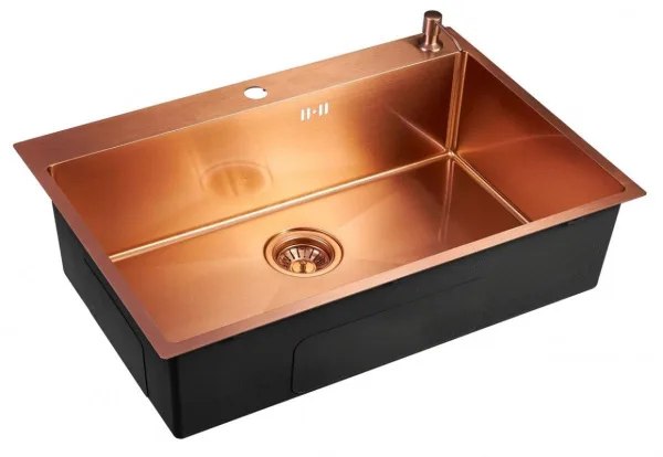 Мойка кухонная Emar PVD A EMB-125A PVD Nano Coppery Sancos — Оригинал