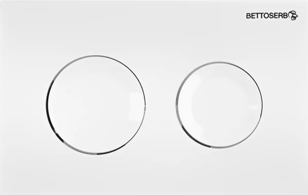 Кнопка смыва BETTOSERB Sava Fix Slim Sitnica 40006466 белый глянец Sancos — Оригинал