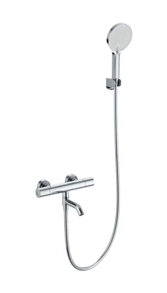 Термостатический смеситель Wonzon & Woghand WW-B3013-A1-CR, для ванны с душем, хром Sancos — Оригинал
