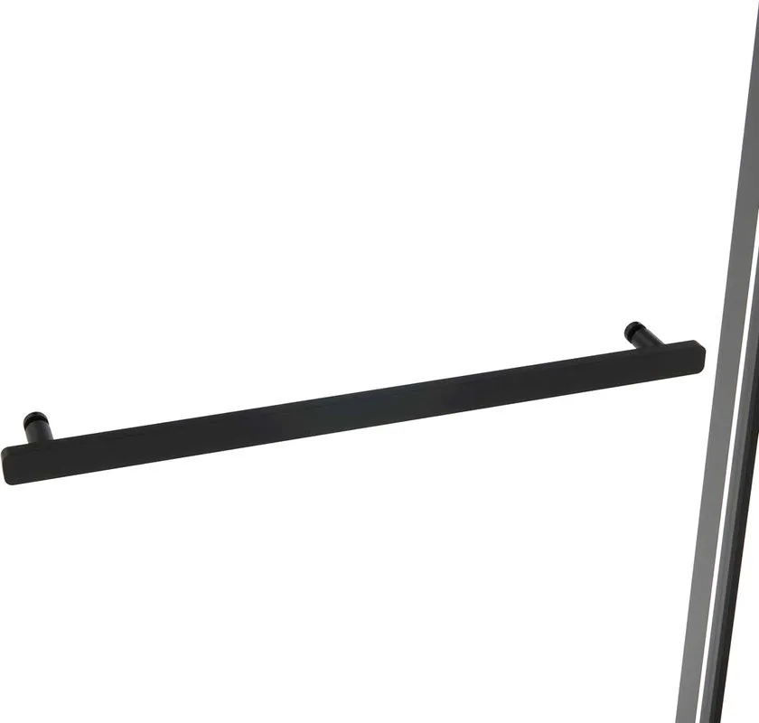 Душевая дверь в нишу Vincea Slim Soft 130 см, профиль черный, стекло прозрачное Sancos — официальный сайт