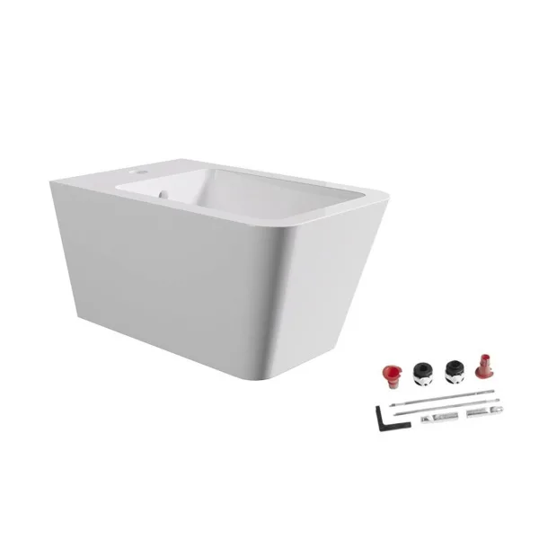 Биде подвесное Alice Hide 31220101SET, белый глянцевый Sancos — Оригинал