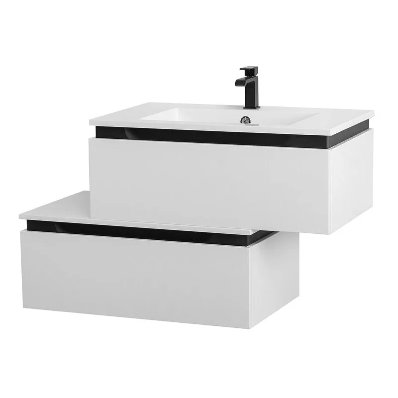 Тумба Cezares Slider 80 1 ящика, Bianco Opaco Sancos — официальный сайт