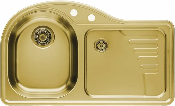 Мойка FUTUR 40 R MONARCH GOLD 845x510, в комп.с сифоном 1130555, Sancos — Оригинал