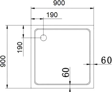 Поддон для душа Cezares Tray TRAY-A-A-90-15-W0 Sancos — официальный сайт