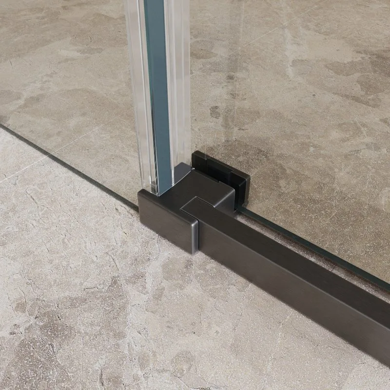 Душевая дверь в нишу BelBagno Soft Close-1 BF-1-140-C-GM профиль оружейная сталь Sancos — официальный сайт