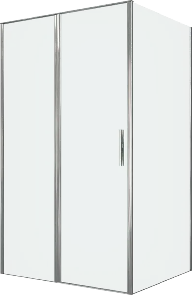 Душевой уголок Allen Brau Priority 120x100, профиль хром, стекло прозрачное Sancos — Оригинал