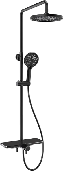 Душевая стойка AQUAme AQM8002B, черная Sancos — Оригинал