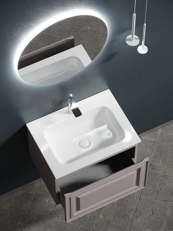 Тумба под раковину Sancos Very 60 подвесная Doha soft (пыльная роза), VR60SM Sancos — официальный сайт