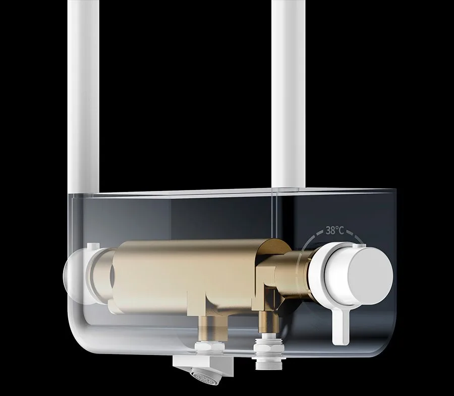 Душевая стойка AQUAme AQM8003B, черная Sancos — официальный сайт