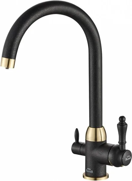 Смеситель для кухни Steel Hammer SH 723 BLACK BR Sancos — Оригинал