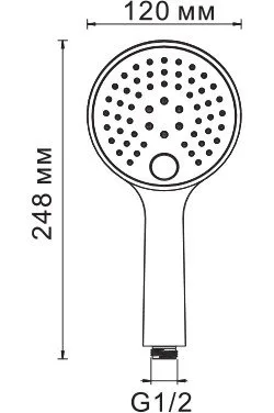 Душевая лейка Wasserkraft A060 Sancos — официальный сайт