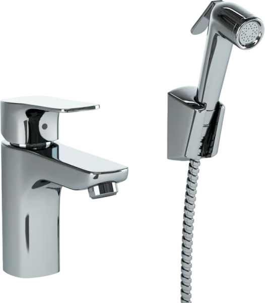 Смеситель для раковины Paini Viva Style P4CR205/574 с гигиеническим душем, хром Sancos — Оригинал