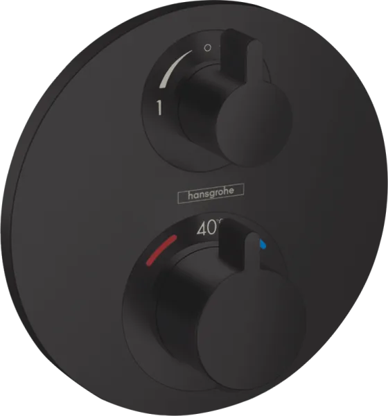 Термостатический смеситель встраиваемый Hansgrohe Ecostat S 15758670, для душа, матовый черный Sancos — Оригинал