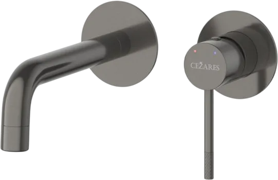 Смеситель для раковины Cezares Relax RELAX-BLI2-1 С ВНУТРЕННЕЙ ЧАСТЬЮ, оружейная сталь Sancos — Оригинал
