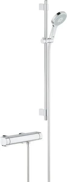 Термостатический смеситель Grohe Grohtherm 2000 34482001 с душевым гарнитуром Sancos — Оригинал
