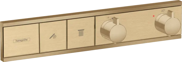 Термостатический смеситель встраиваемый Hansgrohe RainSelect 15380140, для душа, шлифованная бронза Sancos — Оригинал