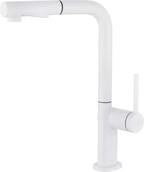 Смеситель для кухни Paulmark Neo Ne214419-WH, белый матовый Sancos — Оригинал