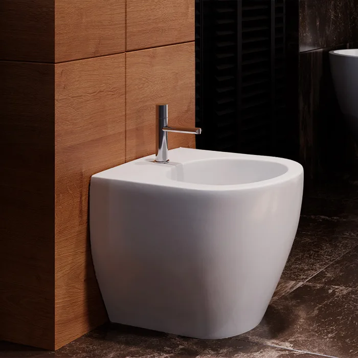 Биде напольное Kerasan Flo 312701 Sancos — официальный сайт