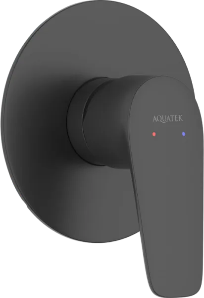 Встраиваемый смеситель AQUATEK Бетта AQ1166MB С ВНУТРЕННЕЙ ЧАСТЬЮ, матовый черный Sancos — Оригинал