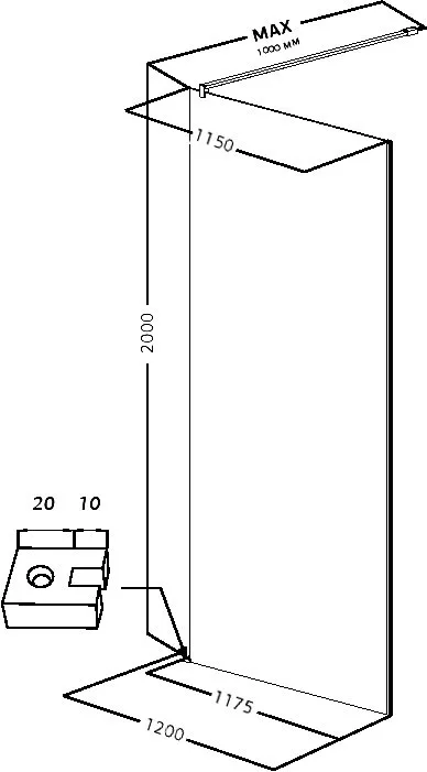 Душевая перегородка Allen Brau Infinity 1 3.21020.BA.T 120 см, профиль серебро браш, стекло тонирова Sancos — официальный сайт