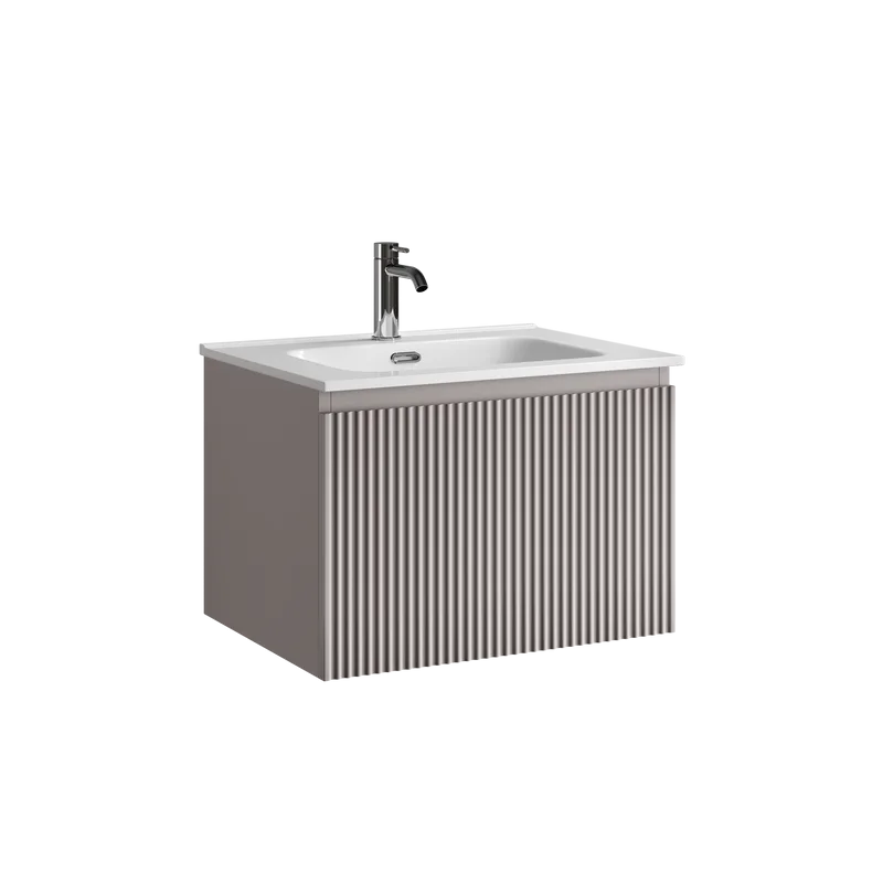 Тумба под раковину Sancos Snob R 1.0 60 подвесная Doha soft (пыльная роза), SNR1.060SM Sancos — официальный сайт