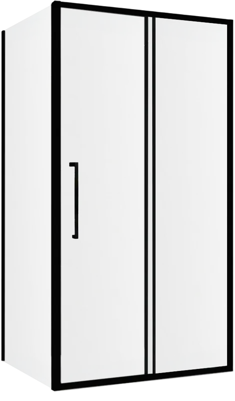 Душевой уголок Abber Schwarzer Diamant AG30160BMH-S70BM 160x70, профиль черный,  стекло матовое Sancos — официальный сайт