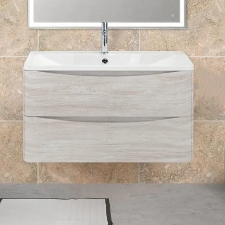 Тумба под раковину без столешницы BelBagno Acqua 80 подвесная, rovere vintage bianco Sancos — Оригинал