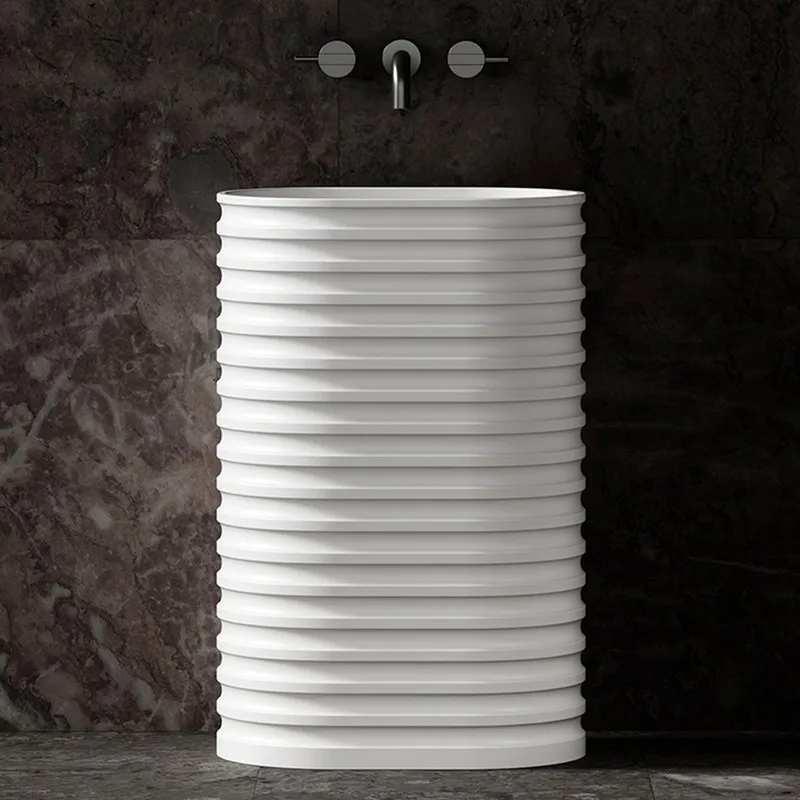 Раковина Abber Stein AS2550-H матовая белая Sancos — официальный сайт