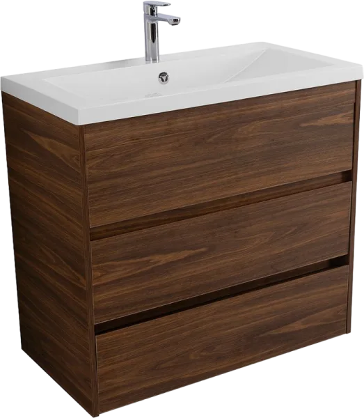 Тумба под раковину без столешницы Art&Max Family-M 90 напольная, bourbon oak Sancos — Оригинал