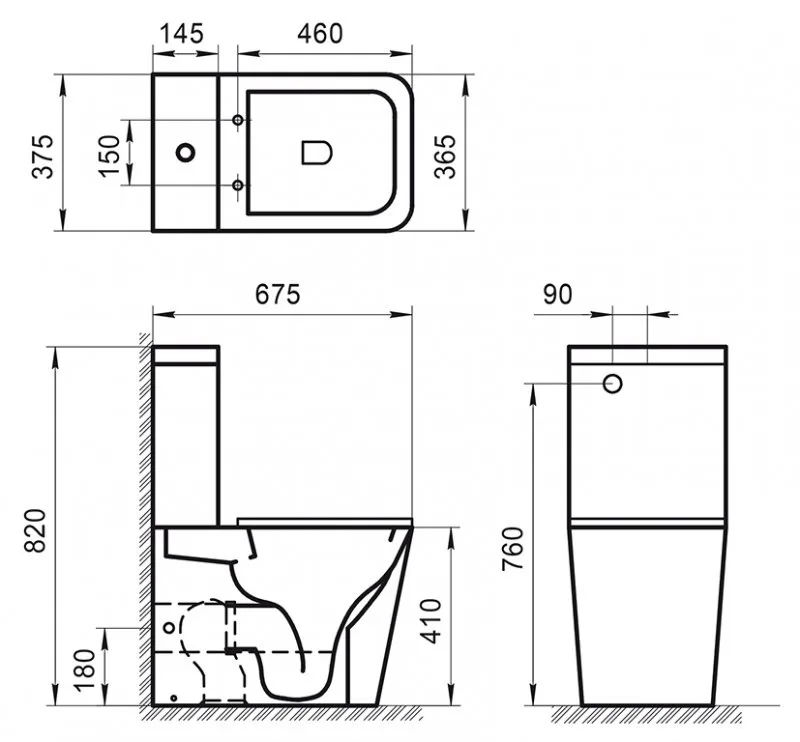 Бачок для унитаза BelBagno Ardente-R BB02093T Sancos — официальный сайт