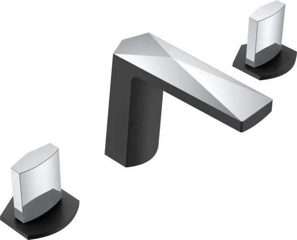 Смеситель для раковины Boheme Venturo 150-BCR-ICE черный, хром Sancos — Оригинал
