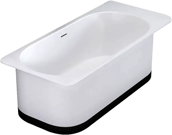 Ванна из искусственного камня Salini Ninfea S-Stone 180x80 см, отдельностоящая, матовая белая, со сл Sancos — Оригинал