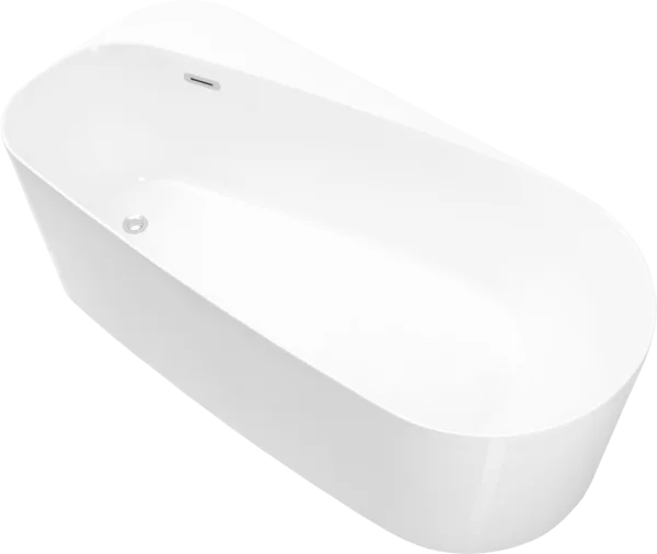 Акриловая ванна Allen Brau Priority 1 170x80 см, отдельностоящая, белая, овальная, на ножках, со сли Sancos — Оригинал