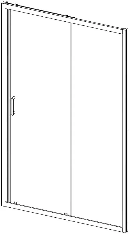 Душевая дверь в нишу Vincea Alpha VDS-3AL110CL 110 см, стекло прозрачное, хром Sancos — официальный сайт