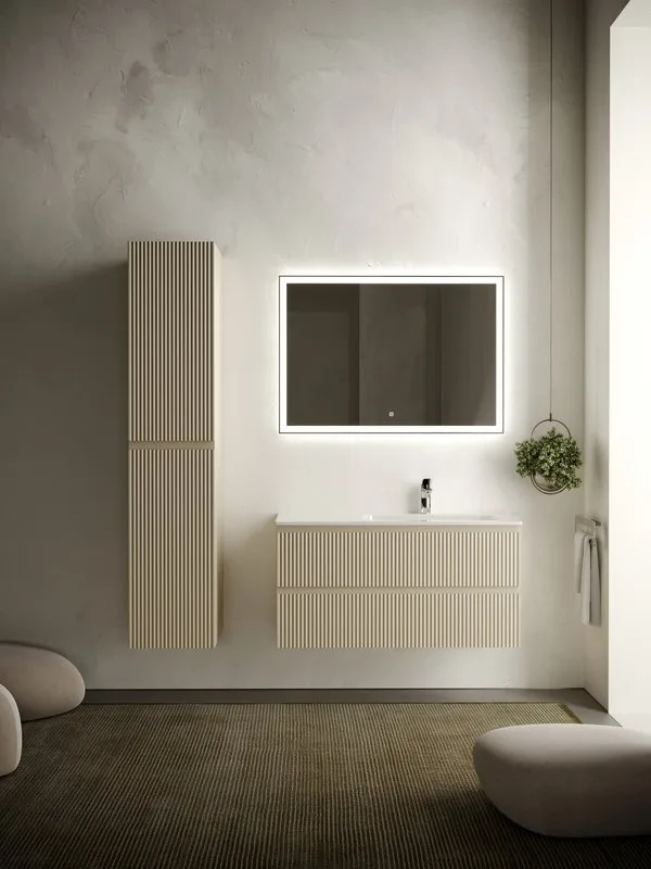 Тумба с раковиной Sancos Snob R 100 см, R, beige soft Sancos — официальный сайт